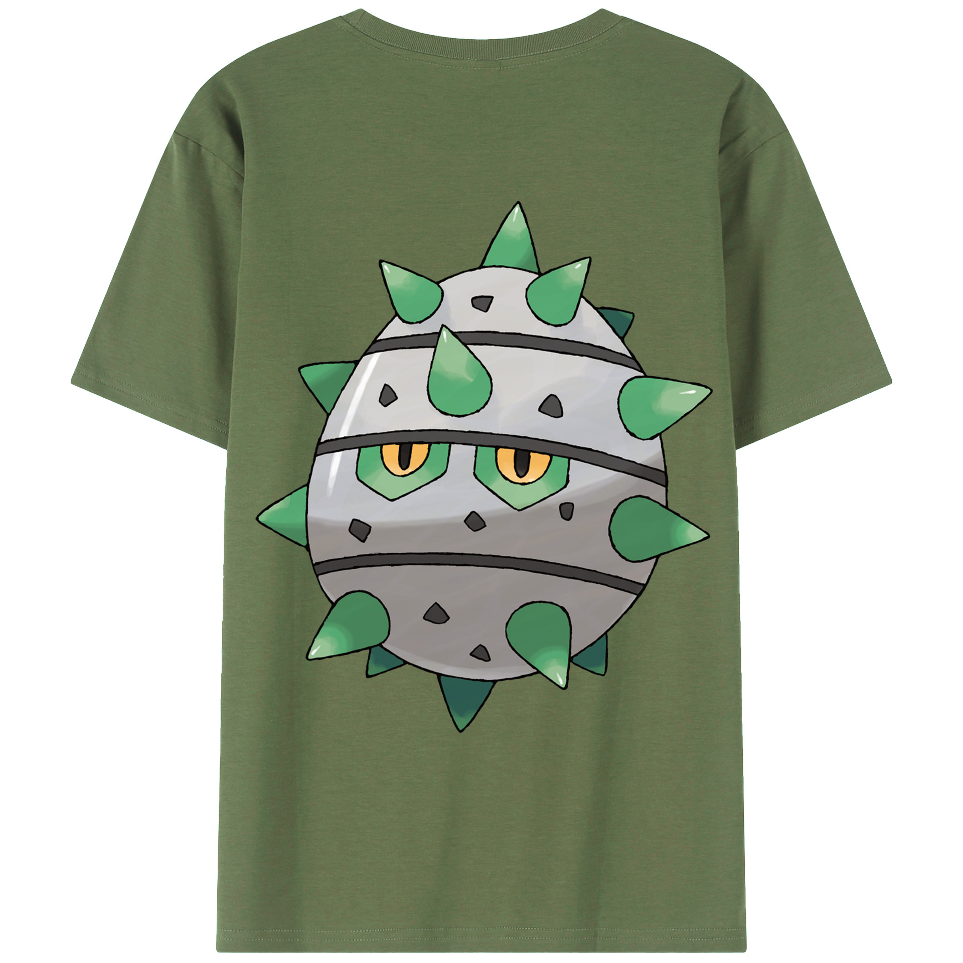（画像用） ポケットモンスター Pokémon 綿100％ メンズ半袖Tシャツ（バックプリント） 通気性